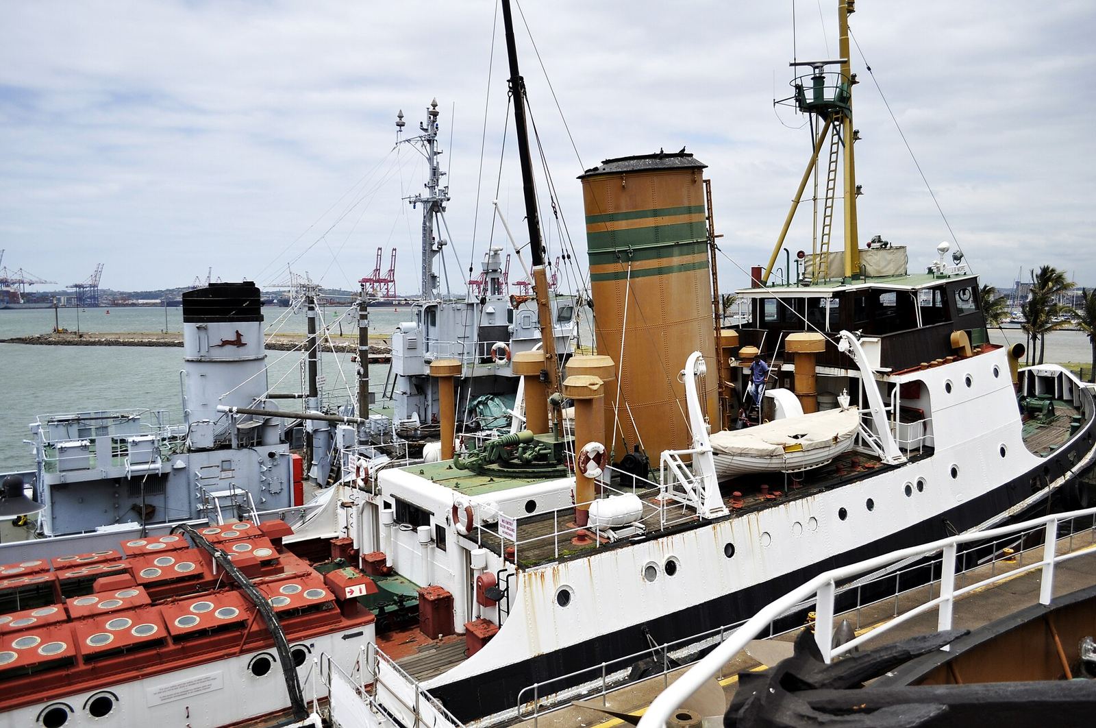 Historic tugboat moored at the Port Natal Maritime Museum, Durban