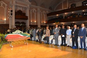 Nat Nakasa’s remains at the Durban City Hall